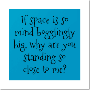 Personal Space - Black Text Posters and Art